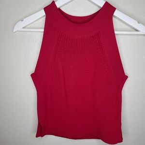 Aritzia Wilfred Crevia High Neck Knit Top